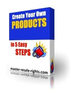 Create Your Own Products in 5 Easy Steps!